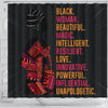 BigProStore Unique Black Woman Beautiful Magic Intelligent Resilient African American Themed Shower Curtains African Bathroom Accessories BPS099 Shower Curtain