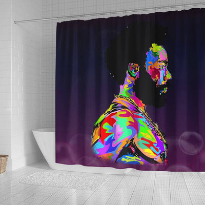 BigProStore Unique Colorful This Is American Childish Gambino African American Bathroom Shower Curtains Afrocentric Style Designs BPS109 Small (165x180cm | 65x72in) Shower Curtain