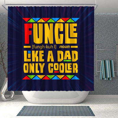 BigProStore Unique Funcle Like A Dad Only Cooler African American Print Shower Curtains African Bathroom Decor BPS121 Shower Curtain