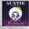 BigProStore Unique Natural Hair Auntie Like A Mom But So Much Cooler Black History Shower Curtains Afro Bathroom Decor BPS181 Shower Curtain