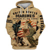 BigProStore U.S.M.C Veteran Apparel United States Marines Honoring All Usa Army Hoodie - Sweatshirt - Tshirt - Zip Hoodie Hoodie / S
