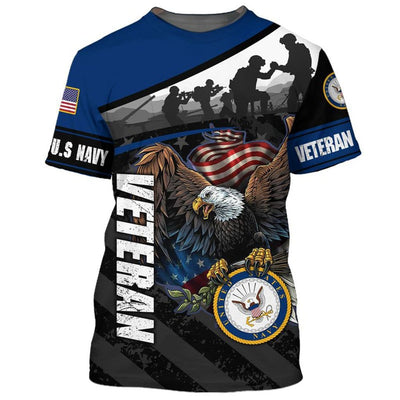 BigProStore Men'S Navy Apparel & Gifts United States Navy Ego Blue USA Army Hoodie - Sweatshirt - Tshirt - Zip Hoodie T-shirt / S
