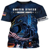 BigProStore Us Marine Corps Military Clothing United States Marine Corps Usa Army Hoodie - Sweatshirt - Tshirt - Zip Hoodie T-shirt / S