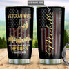 BigProStore Personalized Us Army Coffee Tumbler Veteran Wife Hero I Married Custom Insulated Tumbler Double Walled Vacuum Insulated Cup 20 Oz 20 oz Personalized Veteran Tumbler