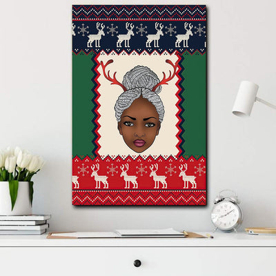 BigProStore Vintage Africa Posters Black Christmas Girl Living Room Bedroom Bathroom Home Decoration 12" x 18" Poster