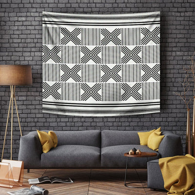 BigProStore African American Tapestry Wall Hanging Pretty Afro American Girl Vintage Black Art Seamless Pattern African Themed Wall Tapestry / S (51"x60" / 130x150cm) Tapestry