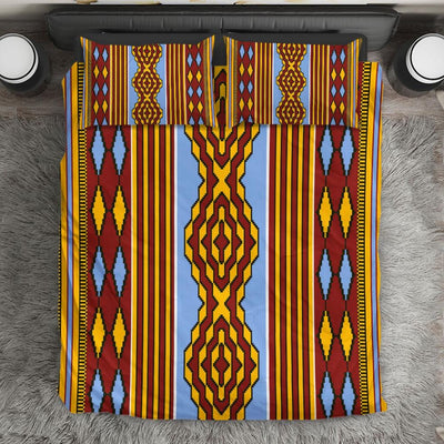 BigProStore Afrocentric Bedding Sets Vintage African Ethnic Seamless Pattern African Duvet Cover Sets Bedding Sets / TWIN SIZE (68"x86" / 172x220cm) Bedding Sets