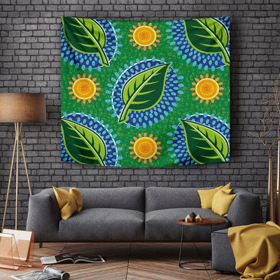BigProStore Afrocentric Tapestry Wall Hanging Beautiful African American Girl Vintage Inspired Seamless Pattern African American Wall Decor Tapestry / S (51"x60" / 130x150cm) Tapestry