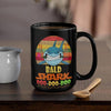 BigProStore Vintage Bald Shark Doo Doo Doo Coffee Mug Retro Shark And Rose Womens Custom Father's Day Mother's Day Gift Idea BPS323 Black / 15oz Coffee Mug