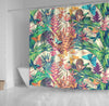 BigProStore Hawaii Bathroom Curtain Vintage Colorful Tropical Botanical Floral And But Shower Curtain Bathroom Decor Hawaii Shower Curtain