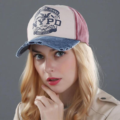 Vintage Fashion NYPD Baseball Cap Cool Jeans Snapback Trucker Hat Gift