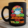 BigProStore Vintage Girlfriend Shark Doo Doo Doo Coffee Mug Retro Shark And Rose Womens Custom Father's Day Mother's Day Gift Idea BPS722 Black / 11oz Coffee Mug