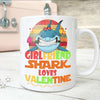 BigProStore Vintage Girlfriend Shark Doo Doo Doo Coffee Mug Retro Shark And Rose Womens Custom Father's Day Mother's Day Gift Idea BPS722 White / 11oz Coffee Mug