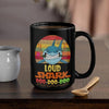 BigProStore Vintage Loud Shark Doo Doo Doo Coffee Mug Retro Shark And Rose Womens Custom Father's Day Mother's Day Gift Idea BPS667 Black / 15oz Coffee Mug