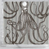 BigProStore Bathroom Curtain Vintage Octopus In Dark Brown And Shower Curtain Bathroom Decor Ideas Kraken Shower Curtain / Small (165x180cm | 65x72in) Kraken Shower Curtain