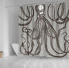 BigProStore Bathroom Curtain Vintage Octopus In Dark Brown And Shower Curtain Bathroom Decor Ideas Kraken Shower Curtain