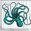 BigProStore Kraken Bathroom Curtain Vintage Octopus Shower Curtain Fantasy Fabric Bath Bathroom Kraken Shower Curtain / Small (165x180cm | 65x72in) Kraken Shower Curtain