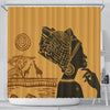 BigProStore Vintage Retro African Black Woman Natural Shower Curtain Afro Girl Bathroom Accessories