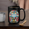 BigProStore Vintage Retro Grandpa Shark Doo Doo Doo Coffee Mug Mens Custom Father's Day Mother's Day Gift Idea BPS973 Black / 15oz Coffee Mug