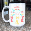 BigProStore Vintage Retro Mommy Shark Doo Doo Doo Coffee Mug Womens Custom Father's Day Mother's Day Gift Idea BPS305 White / 15oz Coffee Mug
