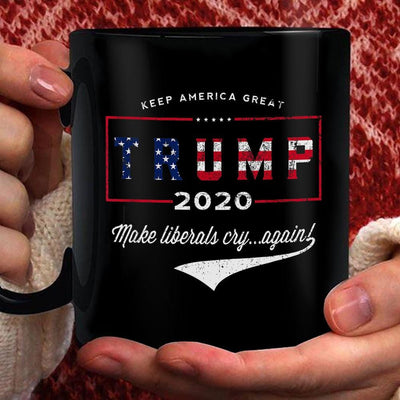 Vintage Trump 2020 Make liberals cry again Coffee Mug