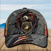 BigProStore US Marines Baseball Cap USMC Hat Vintage US Flag Eagle Holding USMC Logo USMC Veteran Hat BPS577 Baseball Cap