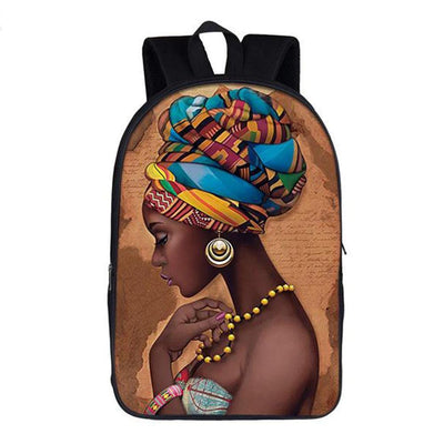 Beautiful Melanin Girl Backpack Afro Girl School Bags