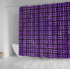 BigProStore Herringbone Bath Curtain Woven Black Marble Amp Purple Waterc Shower Curtain Fantasy Fabric Bath Bathroom Herringbone Shower Curtain / Small (165x180cm | 65x72in) Herringbone Shower Curtain