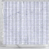 BigProStore Shower Curtain Decor Woven White Marble Amp Silver Glitte Shower Curtain Bathroom Decor Herringbone Shower Curtain