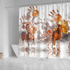 BigProStore Horse Shower Curtain Amazing Wild Horses Wild Hands Shower Curtain Bathroom Decor Horse Shower Curtain / Small (165x180cm | 65x72in) Horse Shower Curtain