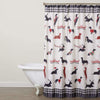 BigProStore Badger Dog Bathroom Decor Ideas Winter Wonderland Dachshund Home Bath Decor Dachshund Gift Dachshund Shower Curtain