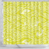 BigProStore Lemon Bathroom Curtain Yellow Funky Swirls Shower Curtain Bathroom Decor Lemon Shower Curtain / Small (165x180cm | 65x72in) Lemon Shower Curtain
