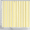 BigProStore Herringbone Bathroom Curtain Yellow Herringbone Shower Curtain Fantasy Fabric Bath Bathroom Herringbone Shower Curtain