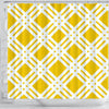 BigProStore Lemon Bathroom Curtain Yellow And White Gingham Shower Curtain Home Bath Decor Lemon Shower Curtain / Small (165x180cm | 65x72in) Lemon Shower Curtain