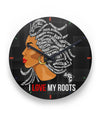 I Love My Roots 11" Round Wall Clock