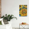 BigProStore Sunflower Canvas Art Adorable Golden Rise And Shine Sunflower Home Decor Canvas / 24" x 36" Canvas