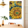 BigProStore Sunflower Canvas Art Adorable Golden Rise And Shine Sunflower Home Decor Canvas