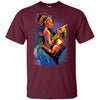BigProStore African American King Queen T-Shirt For Melanin Women Men Pro Black G200 Gildan Ultra Cotton T-Shirt / Maroon / S T-shirt
