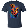 BigProStore African American King Queen T-Shirt For Melanin Women Men Pro Black G200 Gildan Ultra Cotton T-Shirt / Navy / S T-shirt