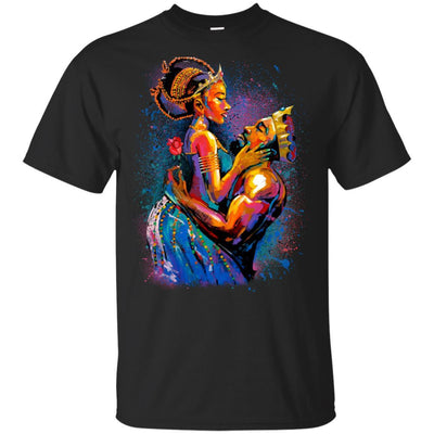 BigProStore African American Melanin King Queen T-Shirt For Pro Black People Pride G200 Gildan Ultra Cotton T-Shirt / Black / S T-shirt