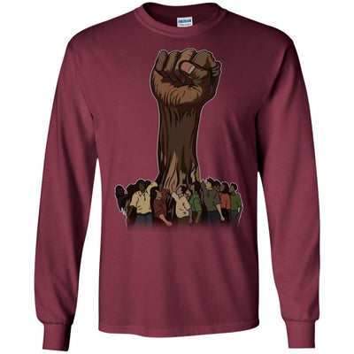 BigProStore African American Pro Black And Proud Family Reunion T-Shirt Designs G240 Gildan LS Ultra Cotton T-Shirt / Maroon / S T-shirt