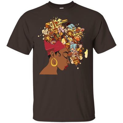 BigProStore African American Pro Black History T-Shirt For Melanin Women Afro Girl G200 Gildan Ultra Cotton T-Shirt / Dark Chocolate / S T-shirt