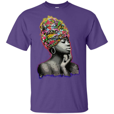 BigProStore African American Pro Black Queens T-Shirt For Melanin Women Afro Girl G200 Gildan Ultra Cotton T-Shirt / Purple / S T-shirt