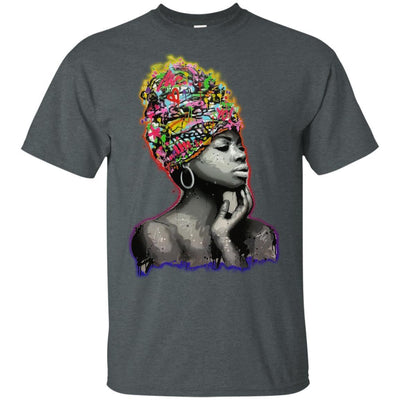 BigProStore African American Pro Black Queens T-Shirt For Melanin Women Afro Girl G200 Gildan Ultra Cotton T-Shirt / Dark Heather / S T-shirt