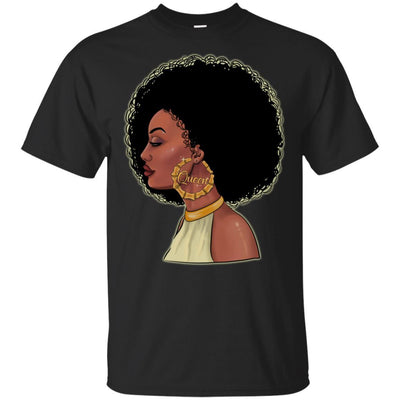 BigProStore African American Queen T-Shirt Proud Melanin Women Pro Black Girl Rock G200 Gildan Ultra Cotton T-Shirt / Black / S T-shirt