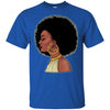 BigProStore African American Queen T-Shirt Proud Melanin Women Pro Black Girl Rock G200 Gildan Ultra Cotton T-Shirt / Royal / S T-shirt