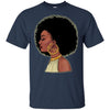 BigProStore African American Queen T-Shirt Proud Melanin Women Pro Black Girl Rock G200 Gildan Ultra Cotton T-Shirt / Navy / S T-shirt
