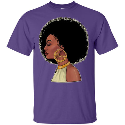 BigProStore African American Queen T-Shirt Proud Melanin Women Pro Black Girl Rock G200 Gildan Ultra Cotton T-Shirt / Purple / S T-shirt