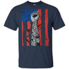 BigProStore African American T-Shirt America Flag Graphic Designs For Pro Black G200 Gildan Ultra Cotton T-Shirt / Navy / S T-shirt