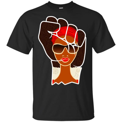BigProStore African American T-Shirt For Melanin Poppin Black Women Afro Girl Rock G200 Gildan Ultra Cotton T-Shirt / Black / S T-shirt